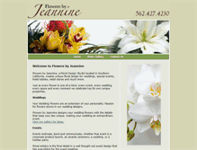 Tablet Screenshot of flowersbyjeannine.com